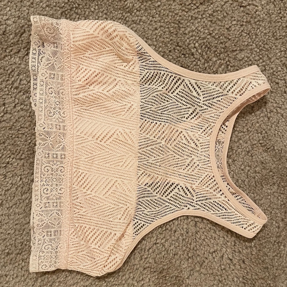 Lace cutout bralette